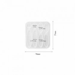 Molde de silicona PENDIENTES 76 mm DJ-1686