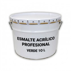 Esmalte Acrílico Profesional Verde 10L.