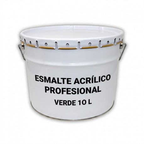 Esmalte Acrílico Profesional Verde 10L.