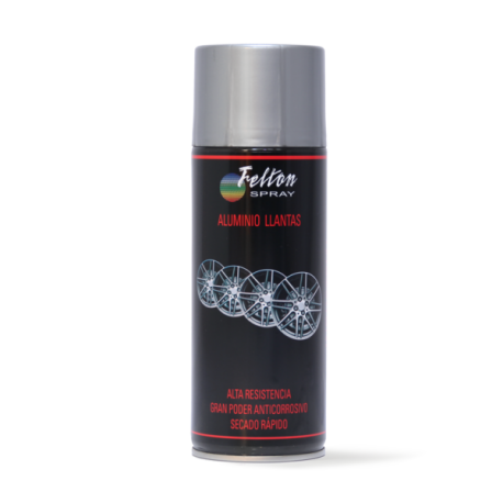 Pintura Spray Aluminio Llantas 400ml.