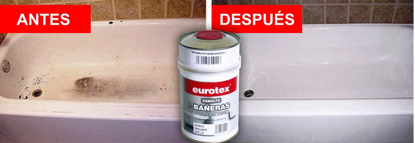 Antes y después de esmaltar una bañera